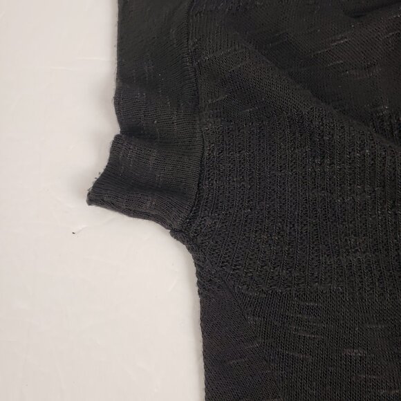 Decree Large Black Cardigan Short Sleeve Shrug Womens Sweater - Picture 7 of 12